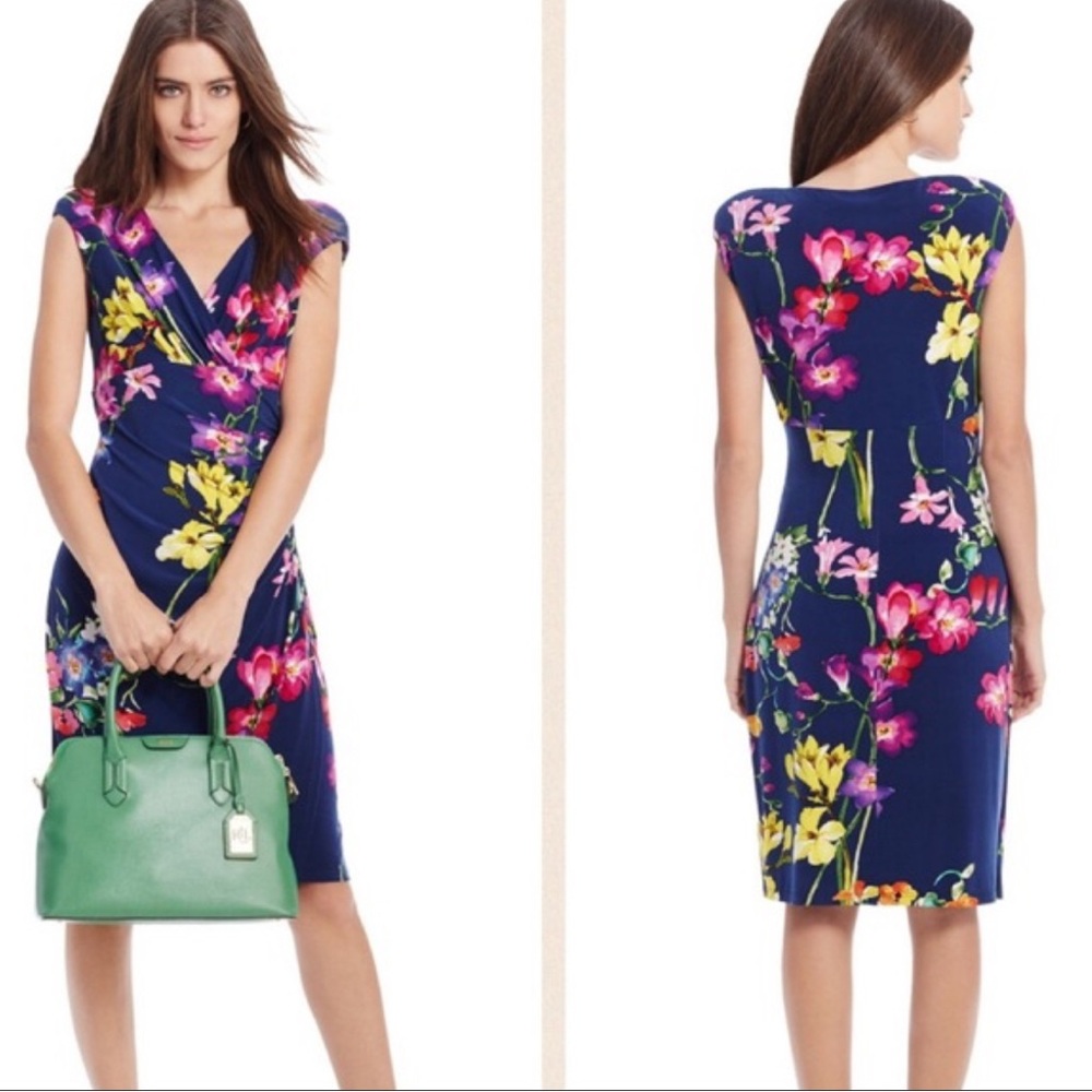 Ralph Lauren Floral Navy Dress